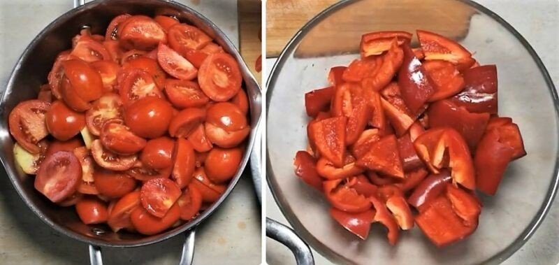 Томат из помидоров и болгарского перца для борща на зиму