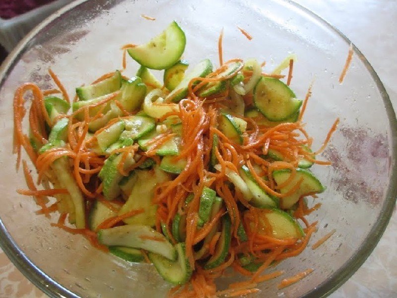 Салат из кабачков по корейски